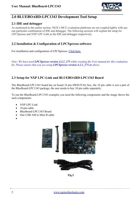 For LPC-Xpresso with NXP LPC-Link