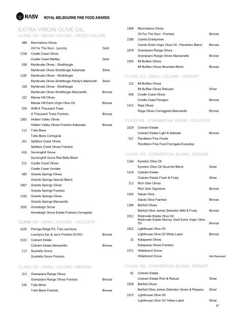 2010 Catalogue of Results - Royal Agricultural Society of Victoria