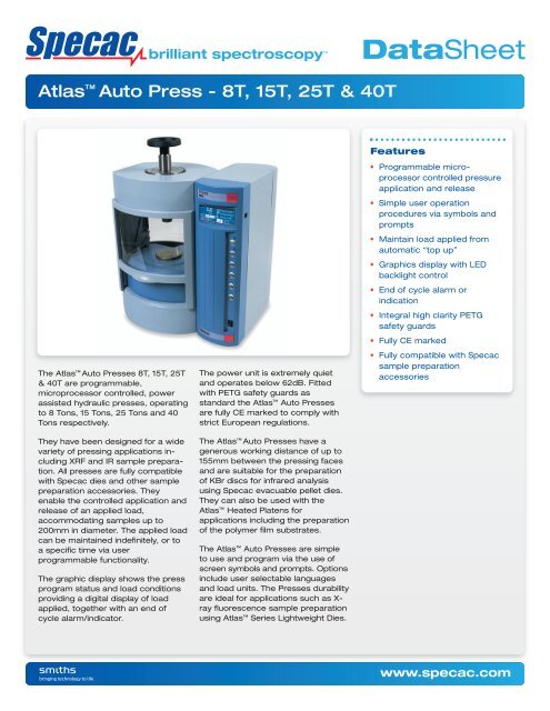 Atlas Auto Press - Specac