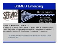 Services Hierarchy And Service Systems Research - Department of ...