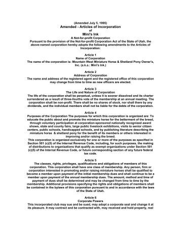 <strong>Articles of Incorporation</strong> - <strong>Presbyterian Church</strong> Alabama articles of incorporation template