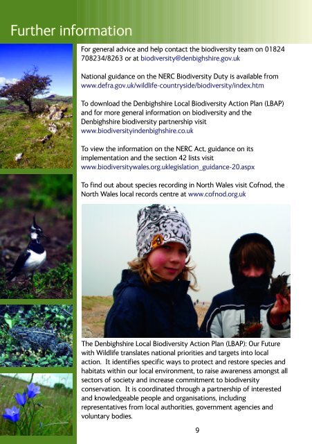 Biodiversity - Denbighshire Countryside Service