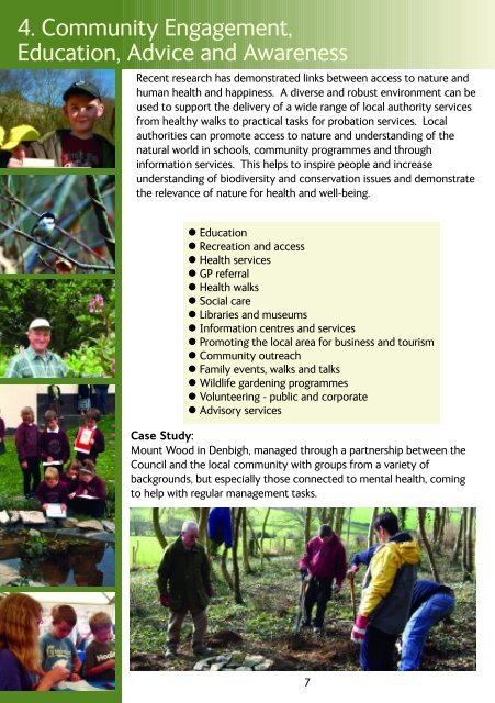 Biodiversity - Denbighshire Countryside Service
