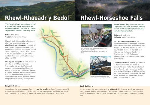 Lwybr Dyffryn Dyfrdwy - Dee Valley Walks