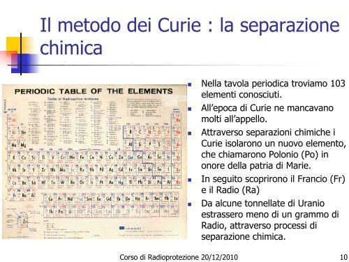 Decadimenti radioattivi - Dipartimento di Fisica