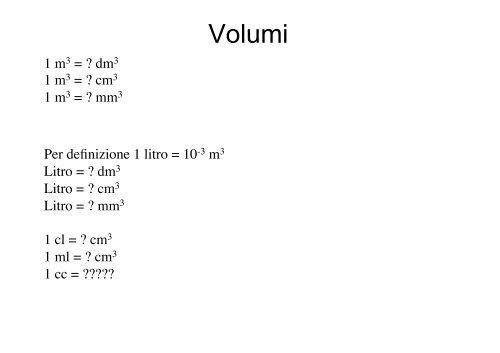 V - Dipartimento di Fisica