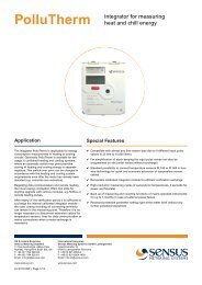 PolluTherm Integrator for measuring heat and chill energy