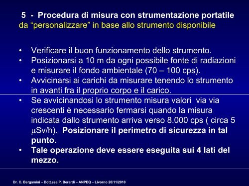 3 - Procedura in caso di allarme