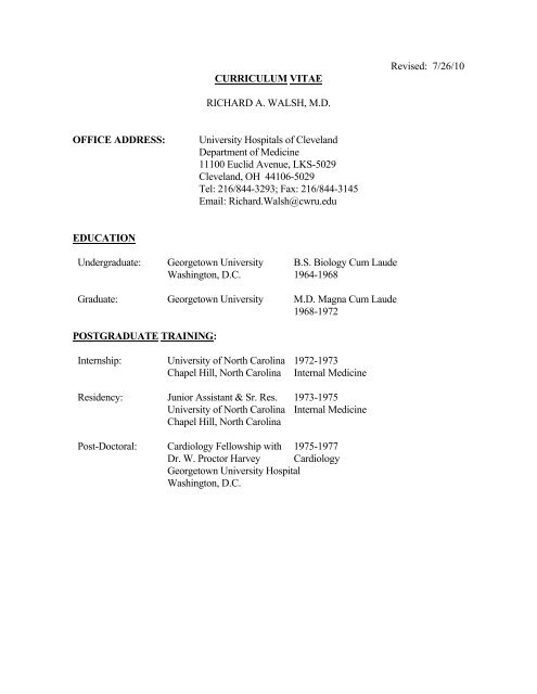 View Curriculum Vitae Pdf Department Of Physiology And