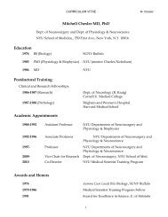 View Curriculum Vitae (pdf) - Department of Physiology and ...