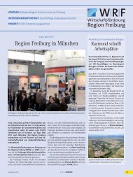 Region Freiburg in München - Wirtschaftsförderung Region Freiburg  ...