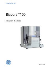 HEAVY OBJECT. Biacore T100 weighs about 60 kg. At - IATA