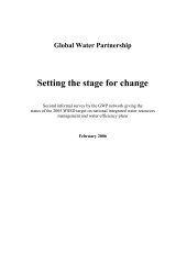Global Water Partnership Setting the stage for change - WaterWiki.net