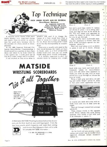 MATSIDE - Wrestling USA Magazine