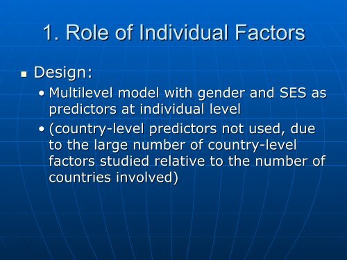 Toward an Understanding of Cross-Cultural Differences in ...