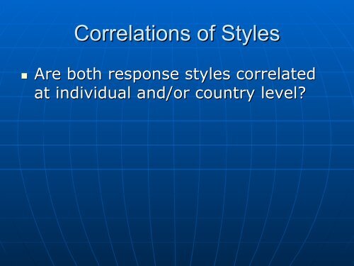 Toward an Understanding of Cross-Cultural Differences in ...