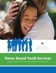 Home-Based Youth Services Brochure - Community Solutions Inc.