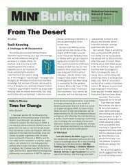 From The Desert - Motivational Interviewing