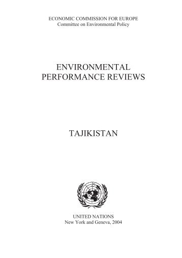 environmental performance reviews tajikistan - WaterWiki.net