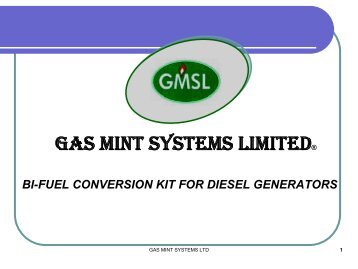 to download the full presentation/brochure - Gas Mint Systems Limited