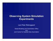 Observing System Simulation Experiments - Modeling, Analysis, and ...