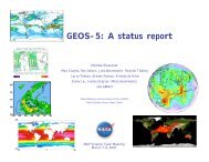 GEOS-5 - Modeling, Analysis, and Prediction Program - NASA