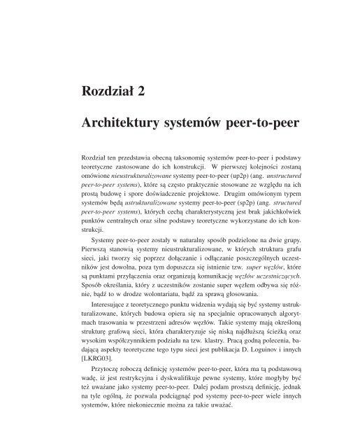 OdpornoÅÄ na bÅÄdy bizantyjskie w systemach peer-to-peer - Instytut ...