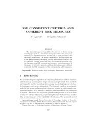 SSD CONSISTENT CRITERIA AND COHERENT RISK MEASURES