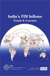 India's FDI Inflows: Trends and Concepts - BACK