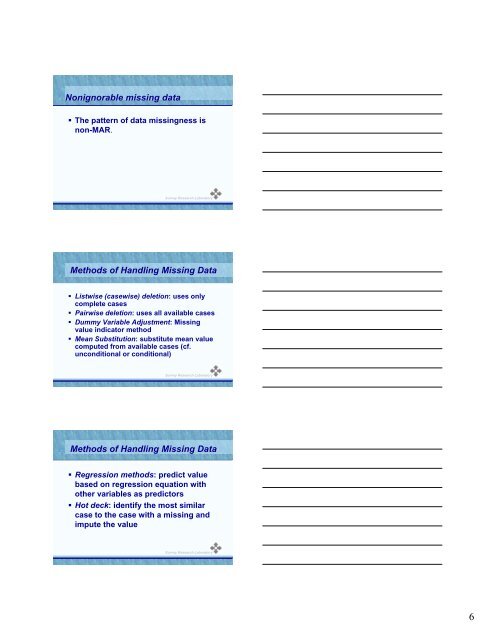 Introduction to Survey Data Analysis - Survey Research Laboratory