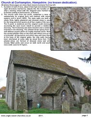 Corhampton church, Hampshire - Anglo-Saxon churches