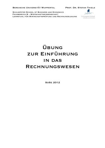 Kapitel 1 - Prof. Dr. Stefan Thiele - Bergische Universität Wuppertal