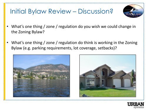District of Peachland Zoning Bylaw Update