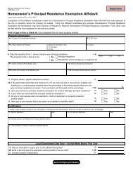 Homestead Exemption Affidavit - Cass County