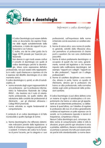 Etica e deontologia - Ipasvi
