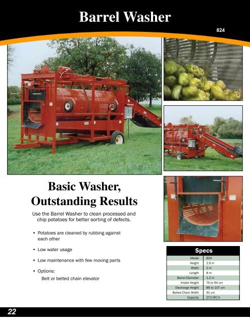 Potato Equipment Product Guide - Amity Technology