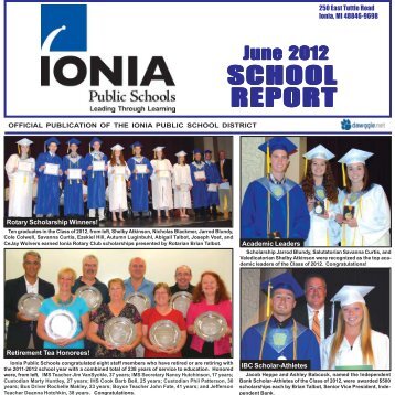 June 2012 School Report - Ionia Public Schools