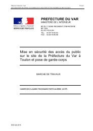 Cahier des clauses techniques particuliÃ¨res - PrÃ©fecture