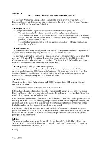 EOC Rules_2006.pdf - the IOF / Top - International Orienteering ...