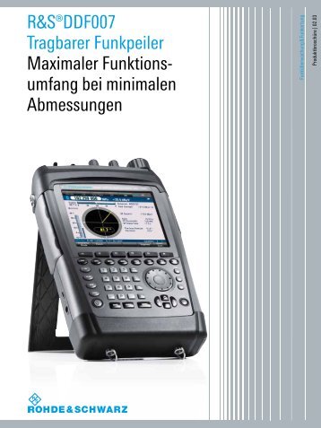 für R&S®DDF007 Tragbarer Funkpeiler - Rohde & Schwarz