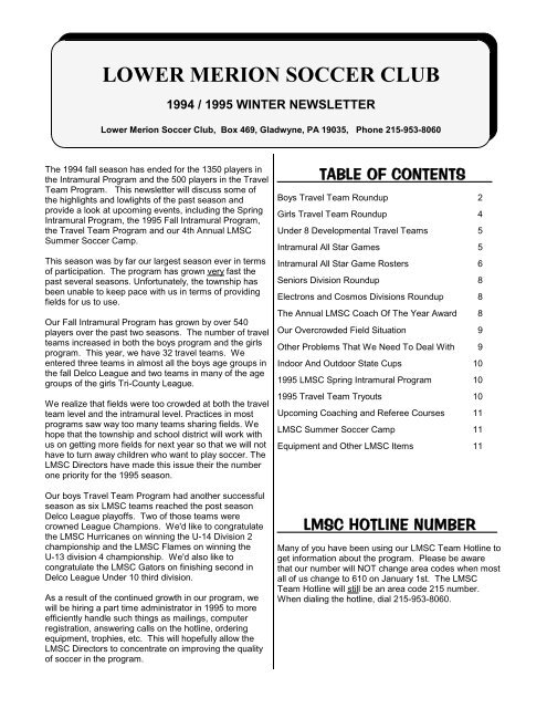 Word Pro - Winter94-95.lwp - Lower Merion Soccer Club