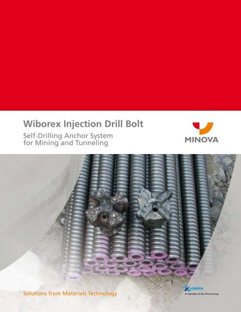 Wiborex Injection Drill Bolt - Minova