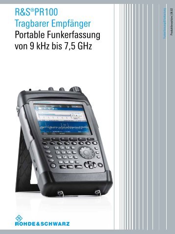 für R&S®PR100 Tragbarer Empfänger - Rohde & Schwarz