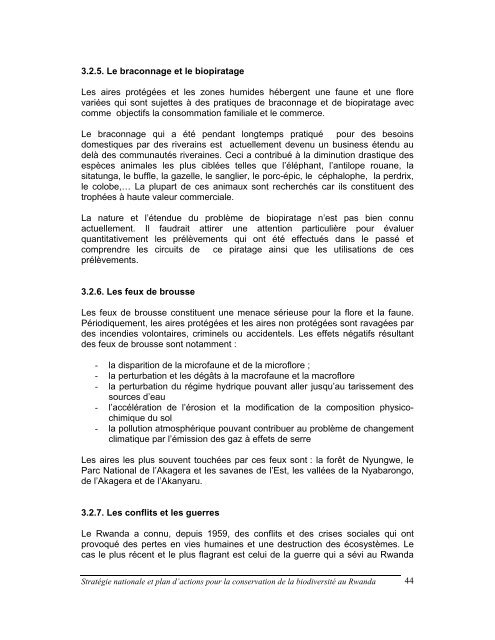 strategie nationale et plan d'action pour la conservation de la ...