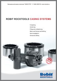 robit rocktools casing systems