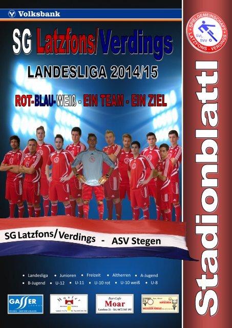 Stadionblattl SG Latzfons/ Verdings - ASV Stegen