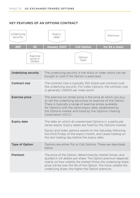 US ExchangE- TradEd OpTiOnS prOdUcT diSclOSUrE ... - CommSec