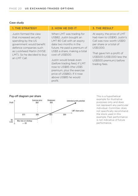 US ExchangE- TradEd OpTiOnS prOdUcT diSclOSUrE ... - CommSec