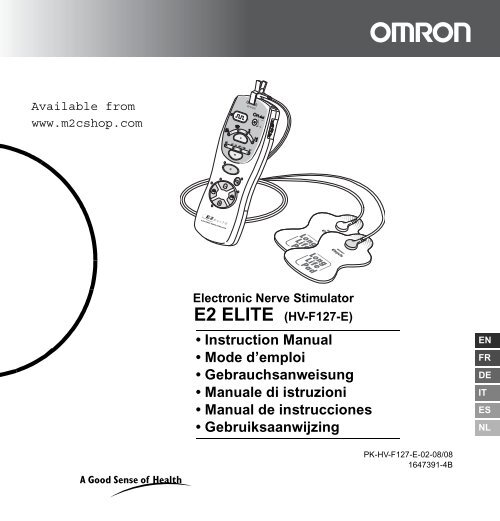 Omron T.E.N.S Therapy Device HV-F127