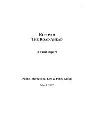 KOSOVO: THE ROAD AHEAD